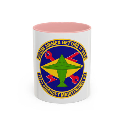712th Aircraft Maintenance Squadron (U.S. Air Force) Accent Coffee Mug