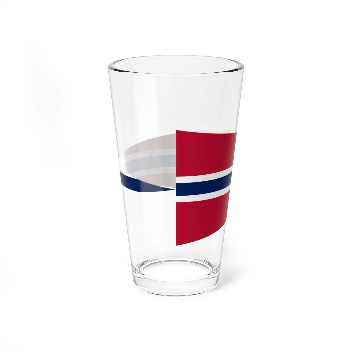 Rank Flag of a Norwegian Squadron Commander or Senior Officer (Norway) Pint Glass 16oz