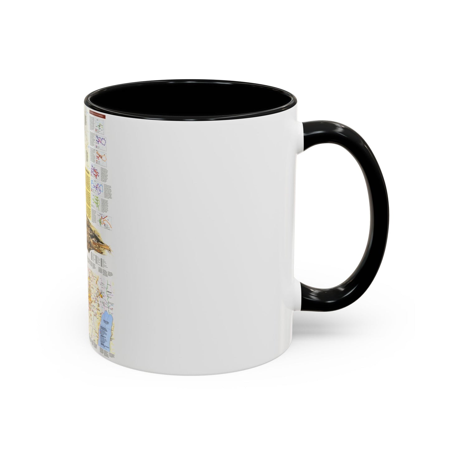 Middle East - Holy Land 2 (1989) (Map) Accent Coffee Mug