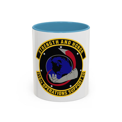 216th Operations Support Squadron (U.S. Air Force) Accent Coffee Mug