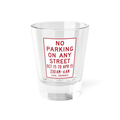 MUTCD-MI R7-13b (Michigan) (Road Sign) Shot Glass 1.5oz