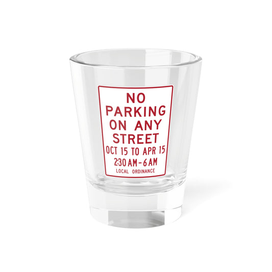 MUTCD-MI R7-13b (Michigan) (Road Sign) Shot Glass 1.5oz
