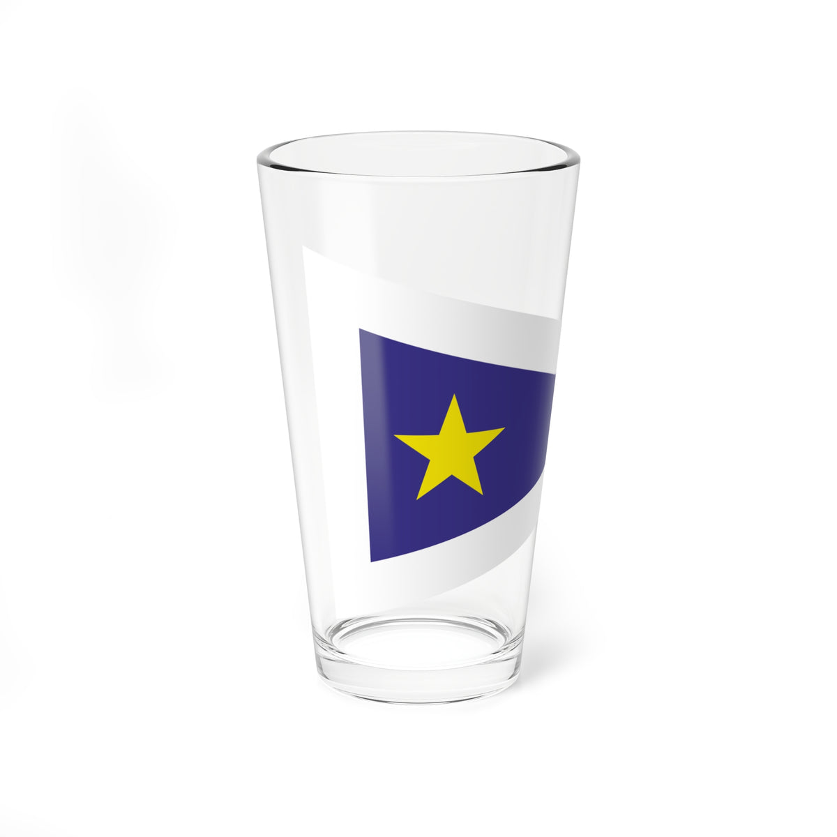 Burgee of Karlshamns Segelsallskap (Sweden) Pint Glass 16oz