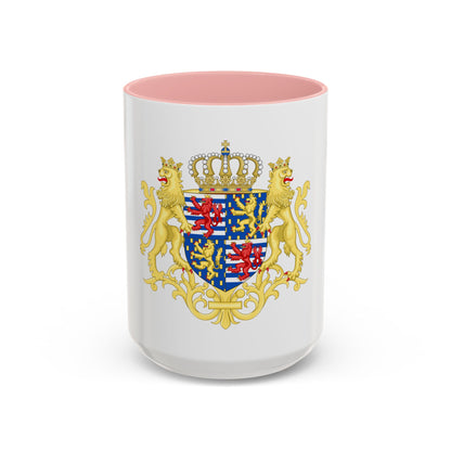 Middle coat of arms of the Grand Duke of Luxembourg (2000) - Accent Coffee Mug