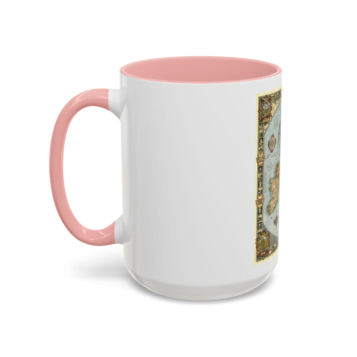 Great Britain - A Modern Pilgrim's Map (1937) (Map) Accent Coffee Mug