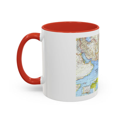 Asia - Southwest (1963) (Map) Accent Coffee Mug