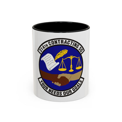 314th Contracting Squadron (U.S. Air Force) Accent Coffee Mug