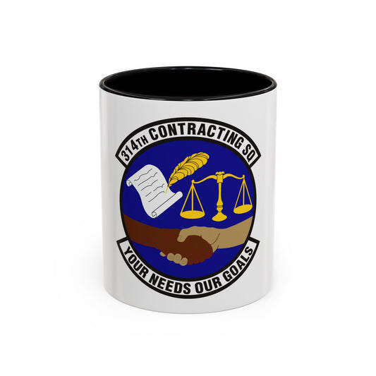 314th Contracting Squadron (U.S. Air Force) Accent Coffee Mug
