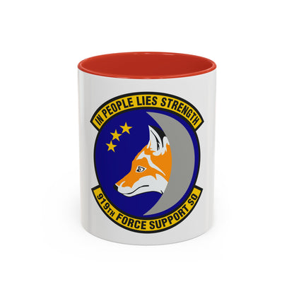 919th Force Support Squadron (U.S. Air Force) Accent Coffee Mug