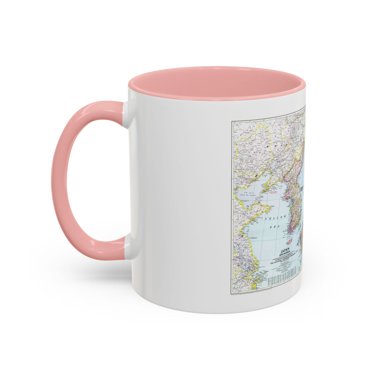 Japan and Korea (1945) (Map) Accent Coffee Mug