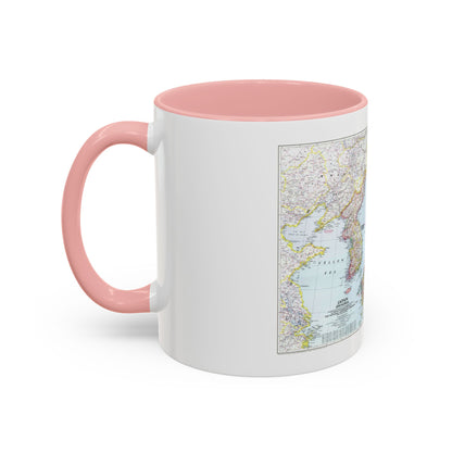 Japan and Korea (1945) (Map) Accent Coffee Mug