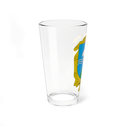 Coat of Arms of Yakymivka raion (Ukraine) (Coat of Arms) Pint Glass 16oz