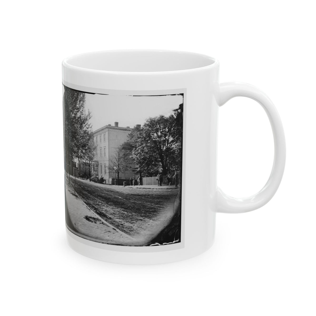 Richmond, Va. Residence Of Jefferson Davis (1201 East Clay Street) (U.S. Civil War) White Coffee Mug