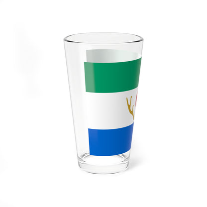 Flag of Shikaoi Hokkaido (Japan) Pint Glass 16oz