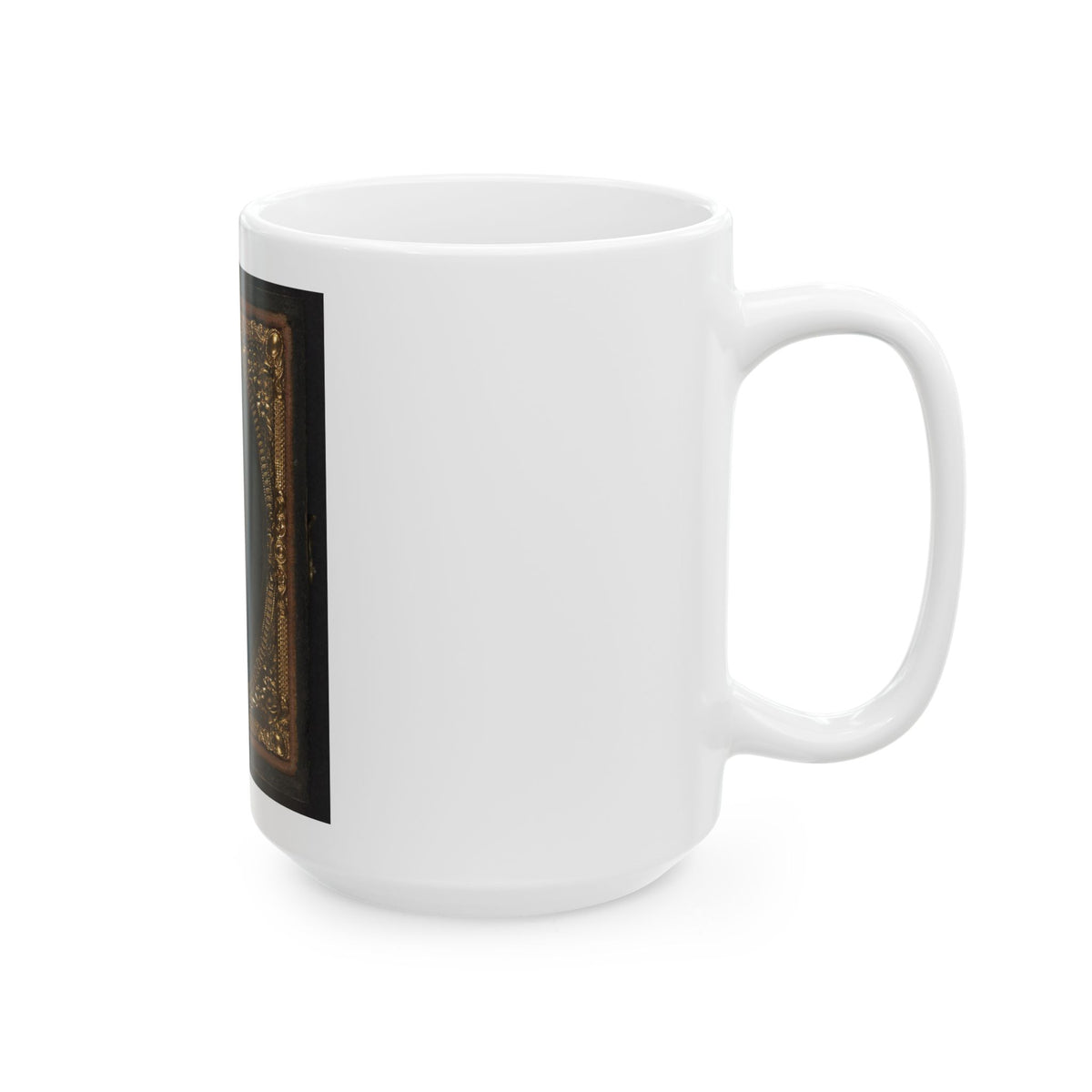 Black Soldier Seated With Pistol In Hand, Watch Chain In Pocket (U.S. Civil War) White Coffee Mug