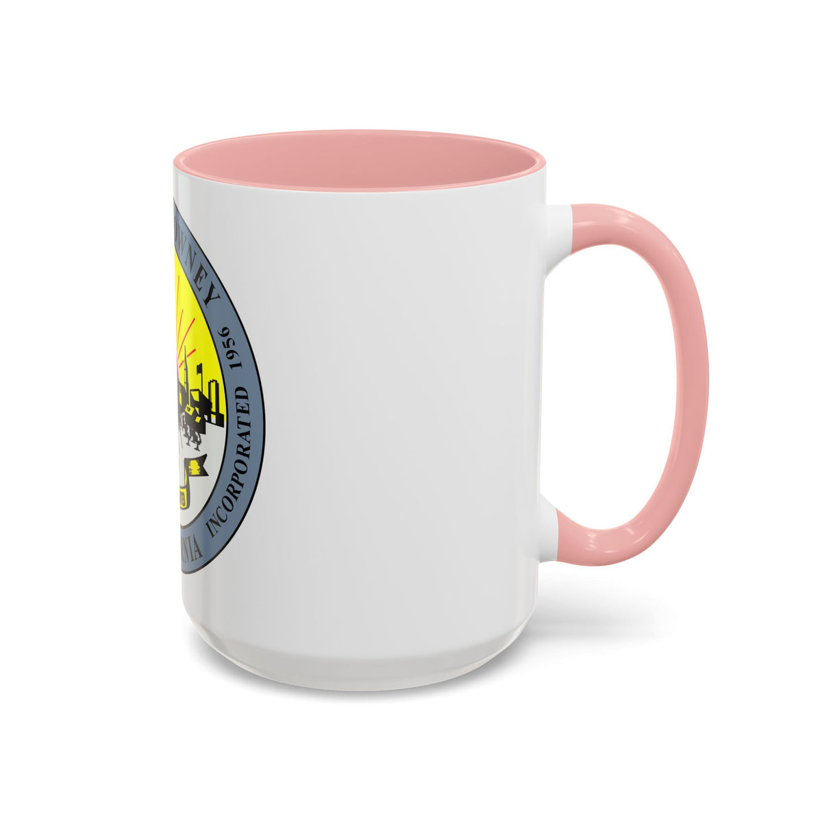Seal of Downey California - Accent Coffee Mug
