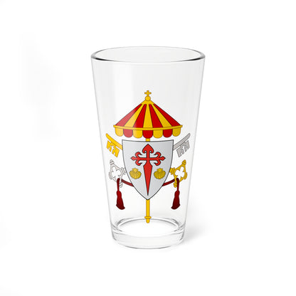 Escudo catedral basílica santiago bilbao (Spain) (Coat of Arms) Pint Glass 16oz