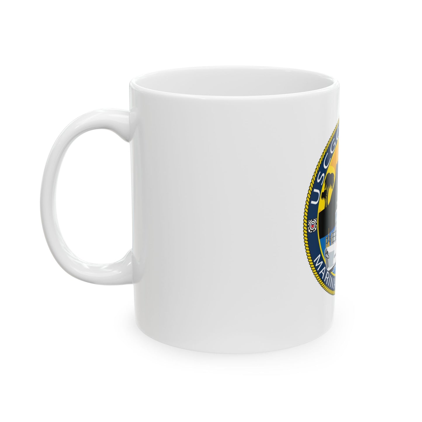 USCG Halibut Marina Del Ray CA (U.S. Coast Guard) White Coffee Mug