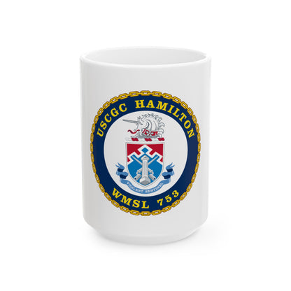 USCGC Hamilton WMSL 753 (U.S. Coast Guard) White Coffee Mug