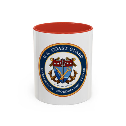 USCG Intelligence Coordination Center (U.S. Coast Guard) Accent Coffee Mug