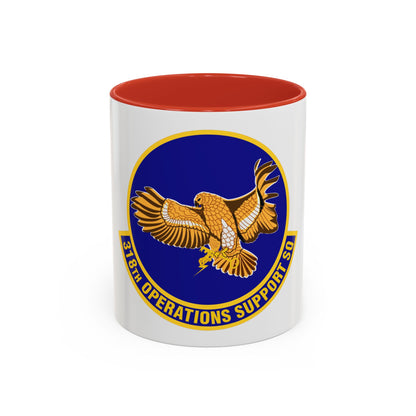 318th Operations Support Squadron (U.S. Air Force) Accent Coffee Mug