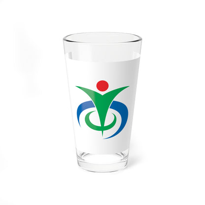 Flag of Honjo Saitama (Japan) Pint Glass 16oz