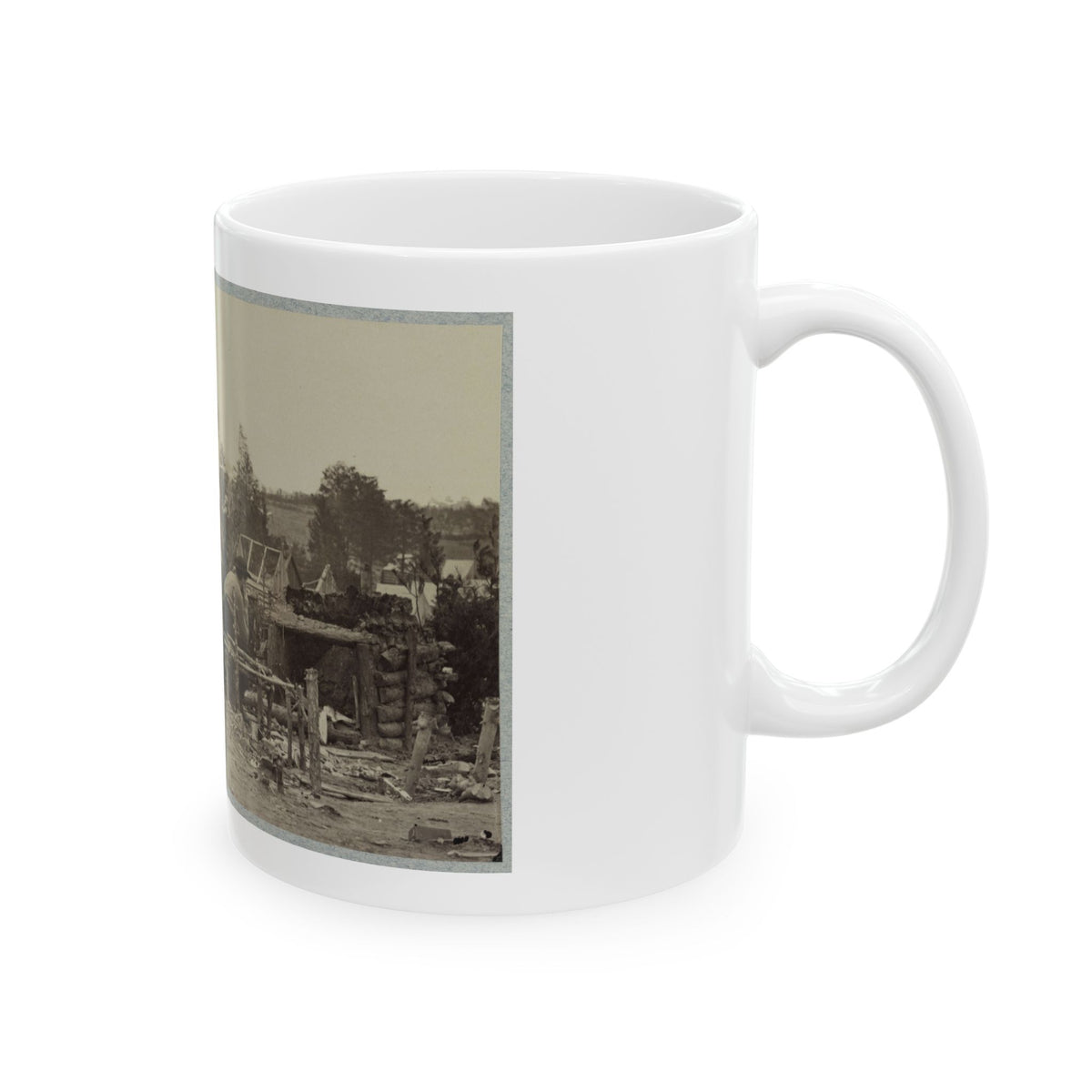 Abandoned Camp Of 9th Army Corps Near Falmouth, Va., February, 1863 (U.S. Civil War) White Coffee Mug