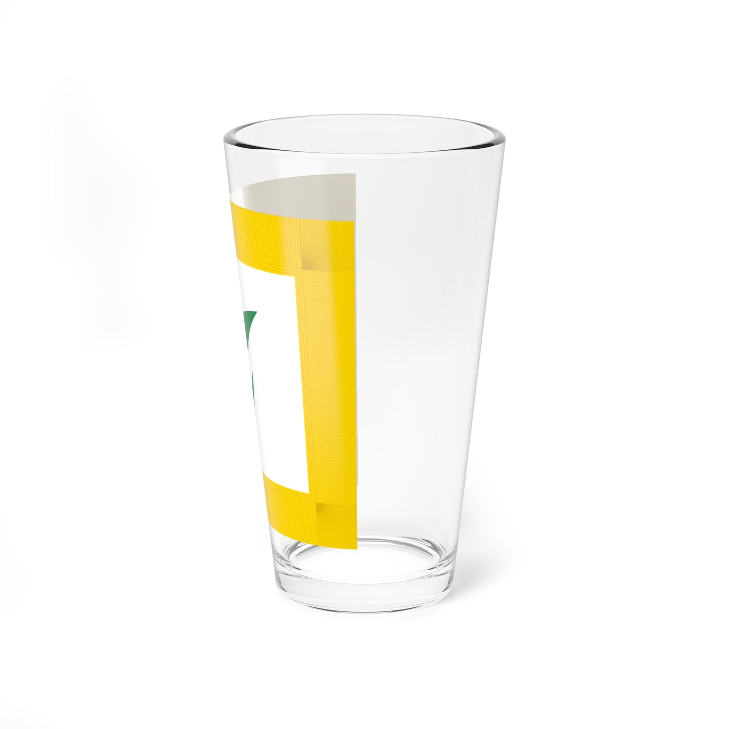 Flag of Higashikagura Hokkaido fringed (Japan) Pint Glass 16oz
