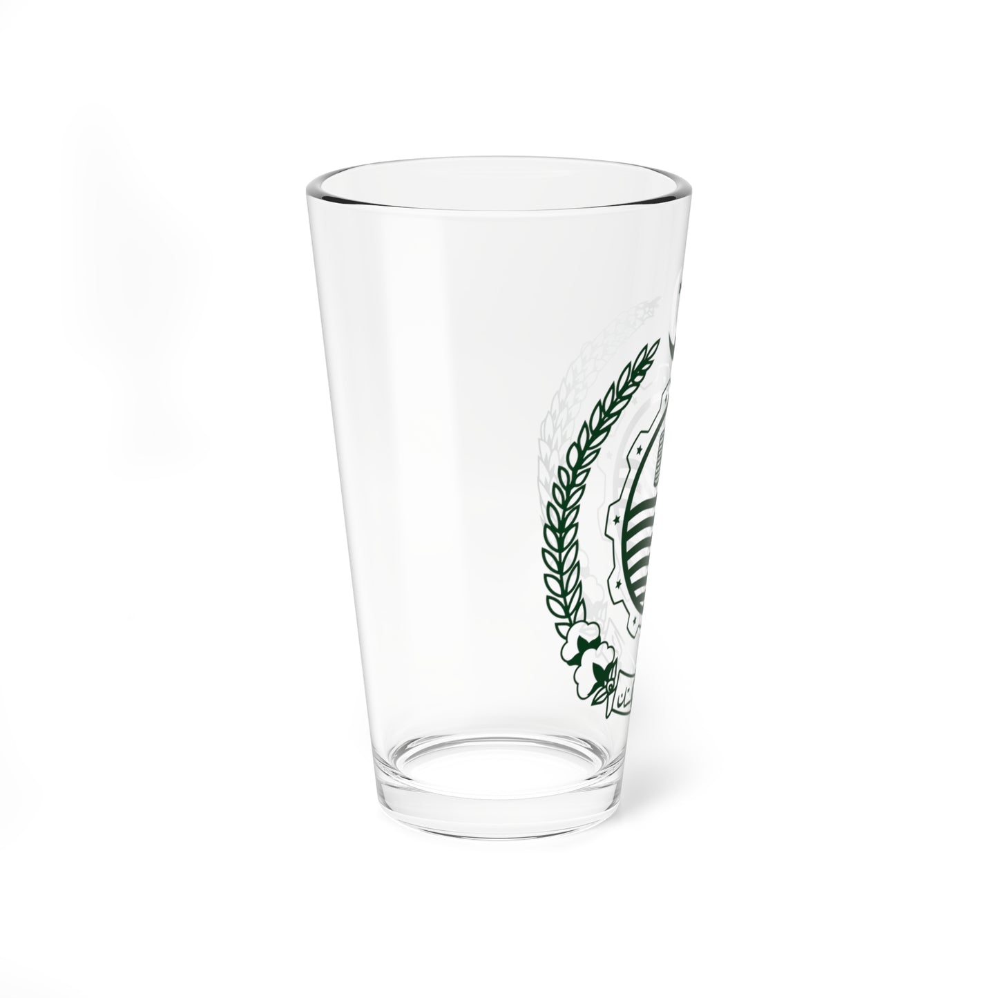 Emblem of West Pakistan green version (Pakistan) (Coat of Arms) Pint Glass 16oz