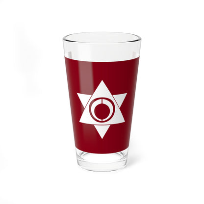 Flag of Monbetsu Hidaka Hokkaido 1967-2006 (Japan) Pint Glass 16oz