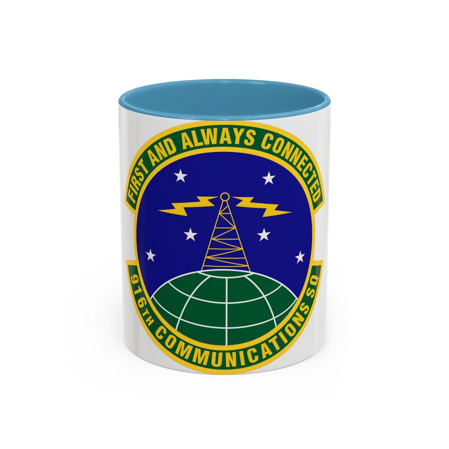 916th Communications Squadron (U.S. Air Force) Accent Coffee Mug