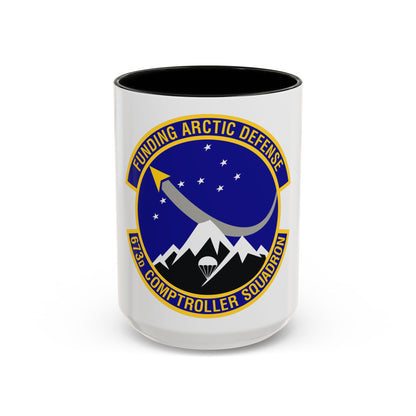 673d Comptroller Squadron (U.S. Air Force) Accent Coffee Mug