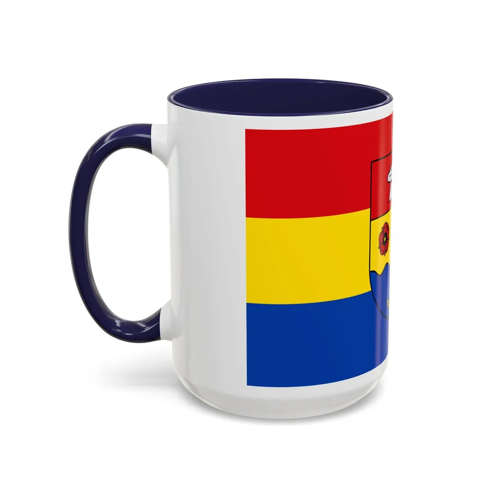 Flag of Emsland Germany - Accent Coffee Mug-Go Mug Yourself