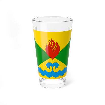 Flag of Gorkovsky rayon (Russia) Pint Glass 16oz