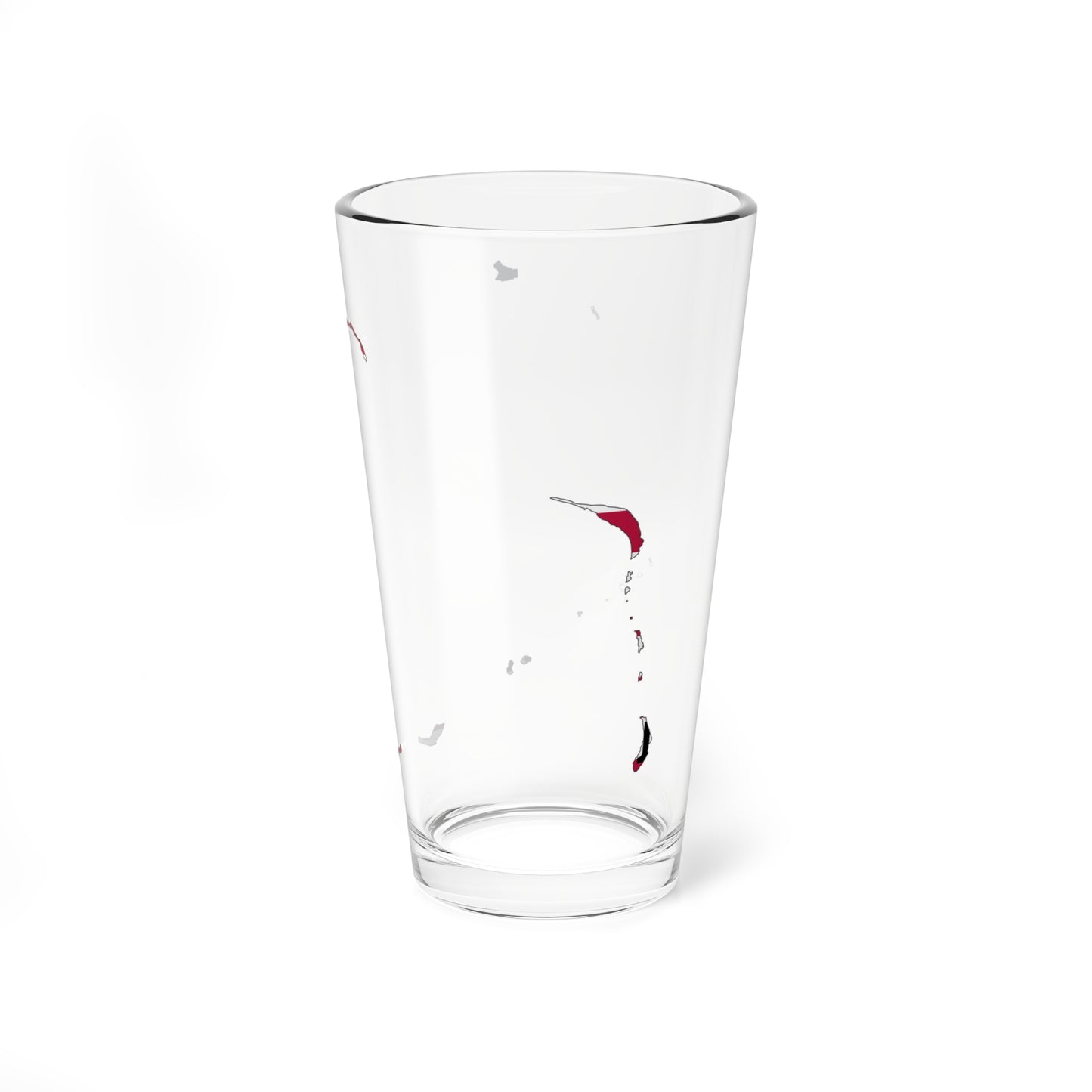 Bikini Atoll Flag Map (Marshall Islands) Pint Glass 16oz