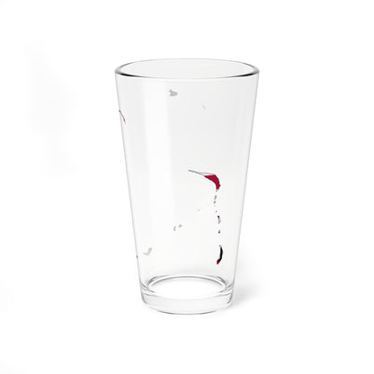 Bikini Atoll Flag Map (Marshall Islands) Pint Glass 16oz