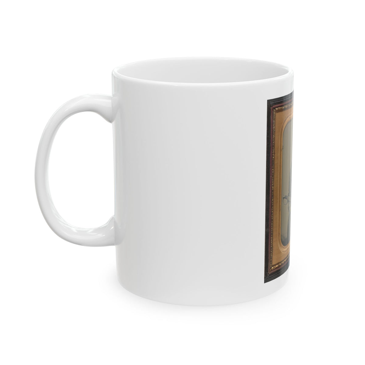 Captain George W. Hackworth Of Co. F, 1st Virginia Cavalry Regiment, In Uniform With Sword (U.S. Civil War) White Coffee Mug