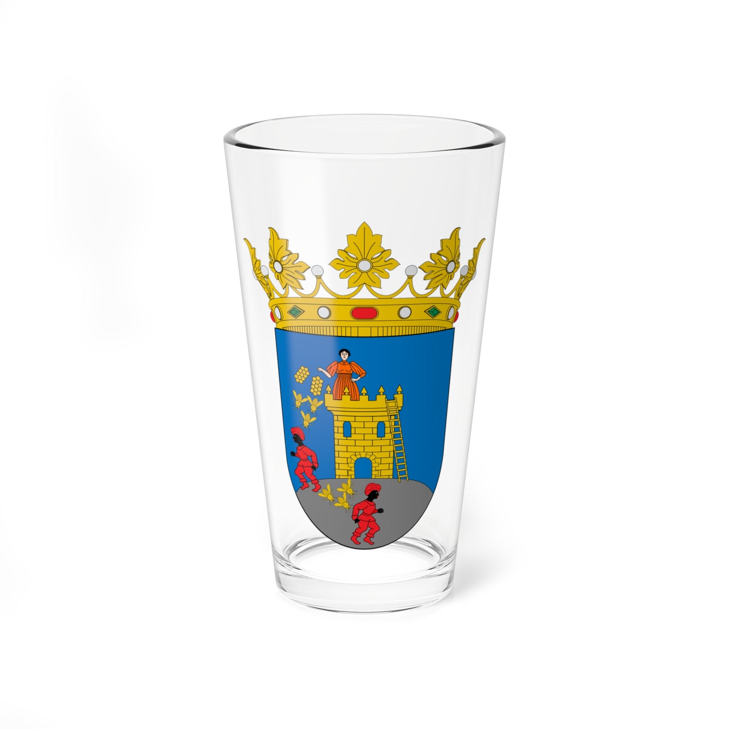 Escudo de Alozaina (Spain) (Coat of Arms) Pint Glass 16oz