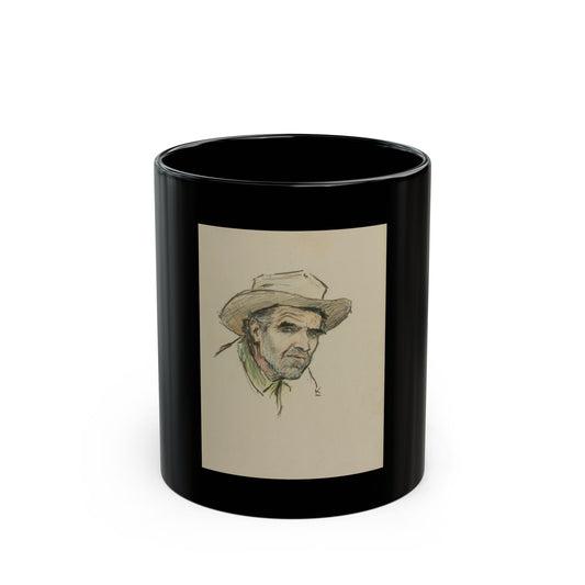Gene Underwood of Cooke City, Montana, 1924 - Black Coffee Mug