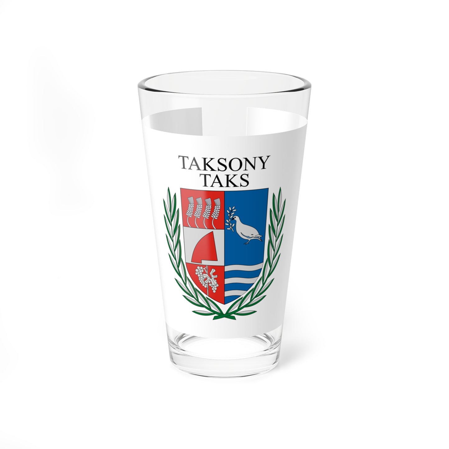 Flag of Taksony (Hungary) Pint Glass 16oz