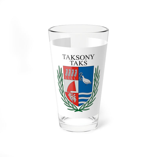 Flag of Taksony (Hungary) Pint Glass 16oz