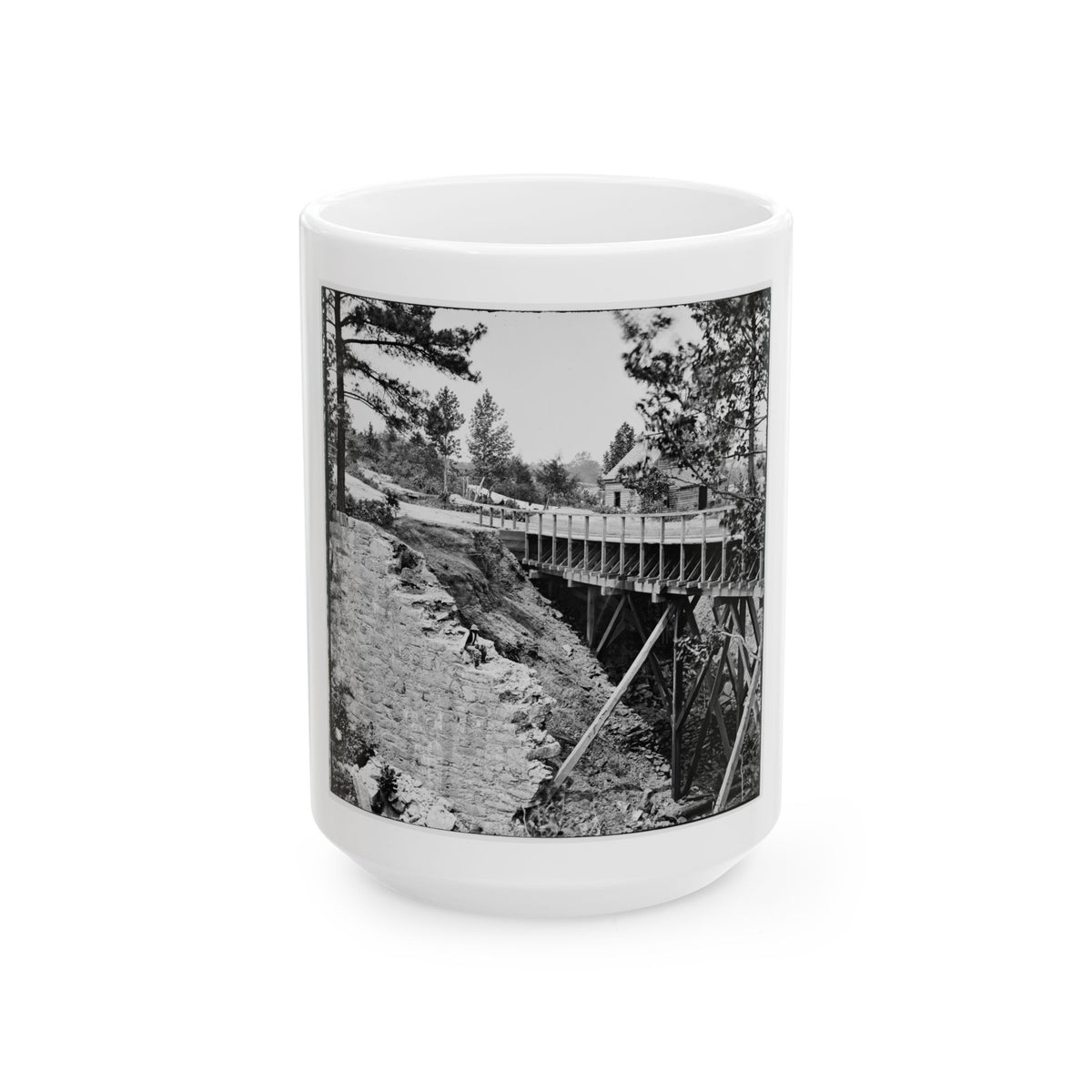 Petersburg, Va., Vicinity. Canal Aqueduct (U.S. Civil War) White Coffee Mug