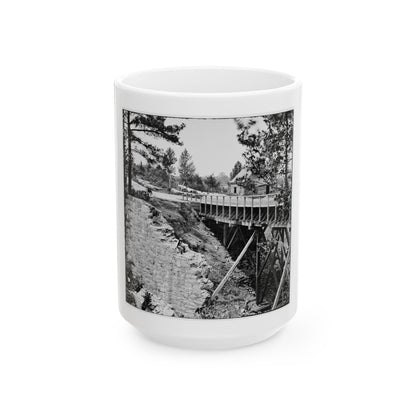 Petersburg, Va., Vicinity. Canal Aqueduct (U.S. Civil War) White Coffee Mug