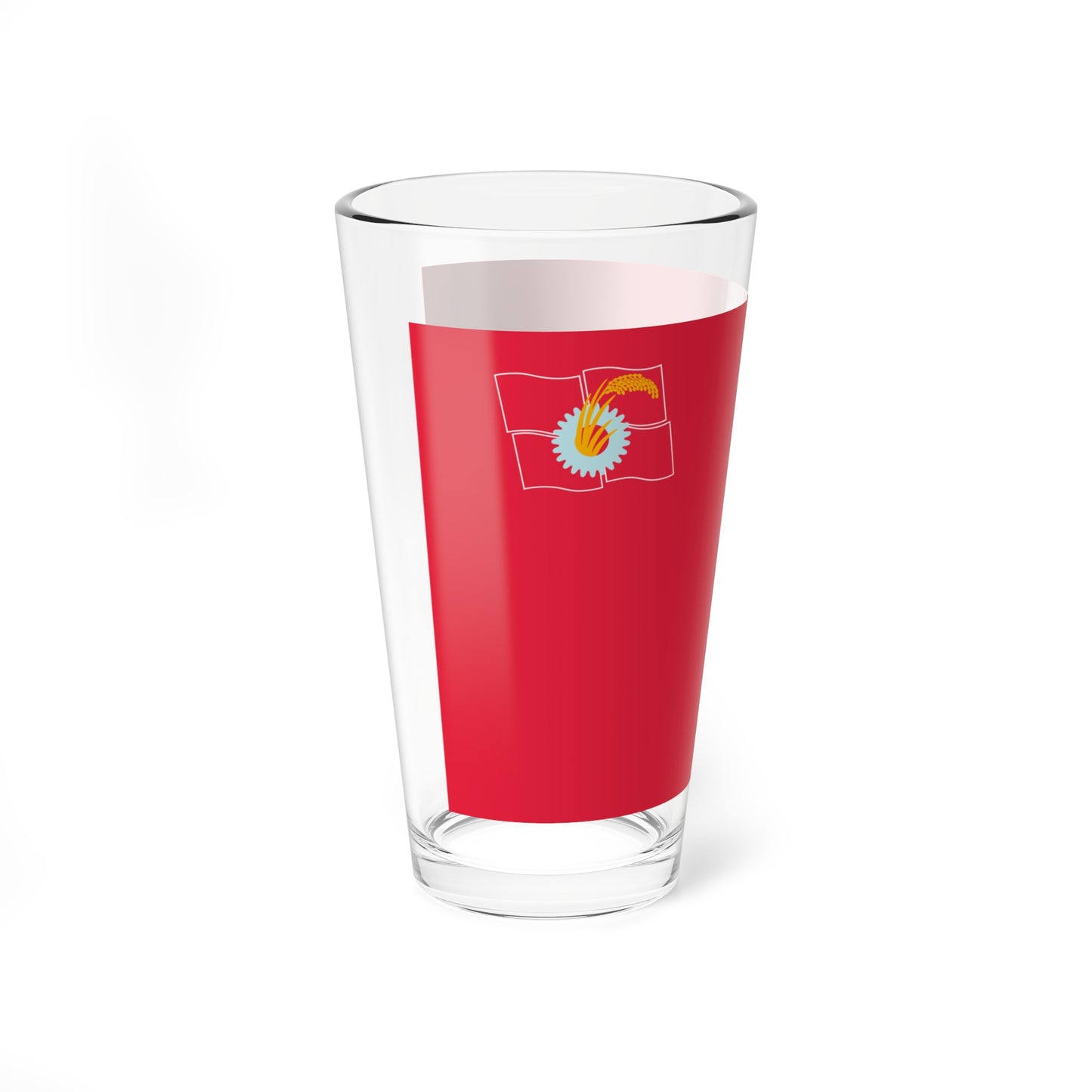 Flag of the Japanese Communist Party (Japan) Pint Glass 16oz