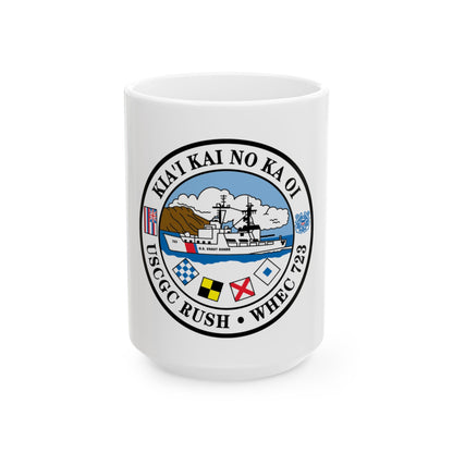 USCGC RUSH WHEC 723 (U.S. Coast Guard) White Coffee Mug