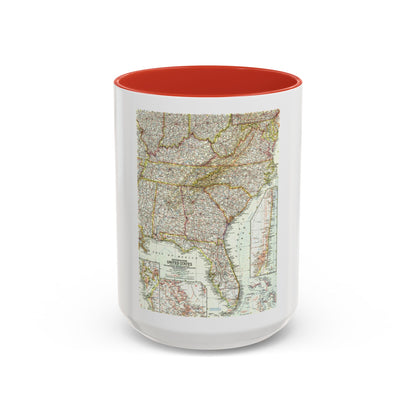USA - Southeastern (1958) (Map) Accent Coffee Mug