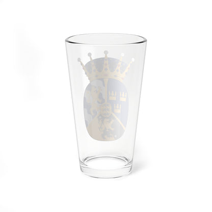 Prinsessan Ingeborg vapen (Sweden) (Coat of Arms) Pint Glass 16oz