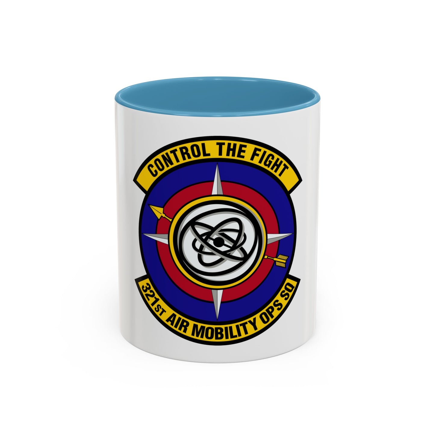 321 Air Mobility Operations Squadron (U.S. Air Force) Accent Coffee Mug