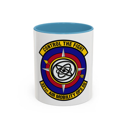 321 Air Mobility Operations Squadron (U.S. Air Force) Accent Coffee Mug