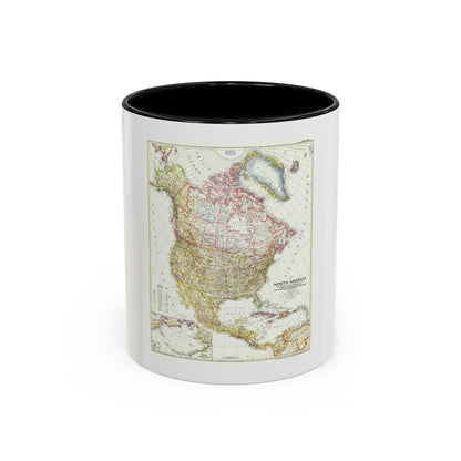 North America (1952) (Map) Accent Coffee Mug